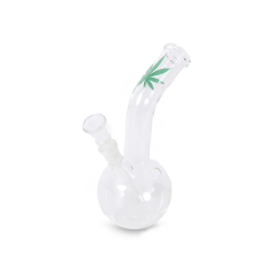 Small Leaf Bouncer Saxo Glass Bong 16cm